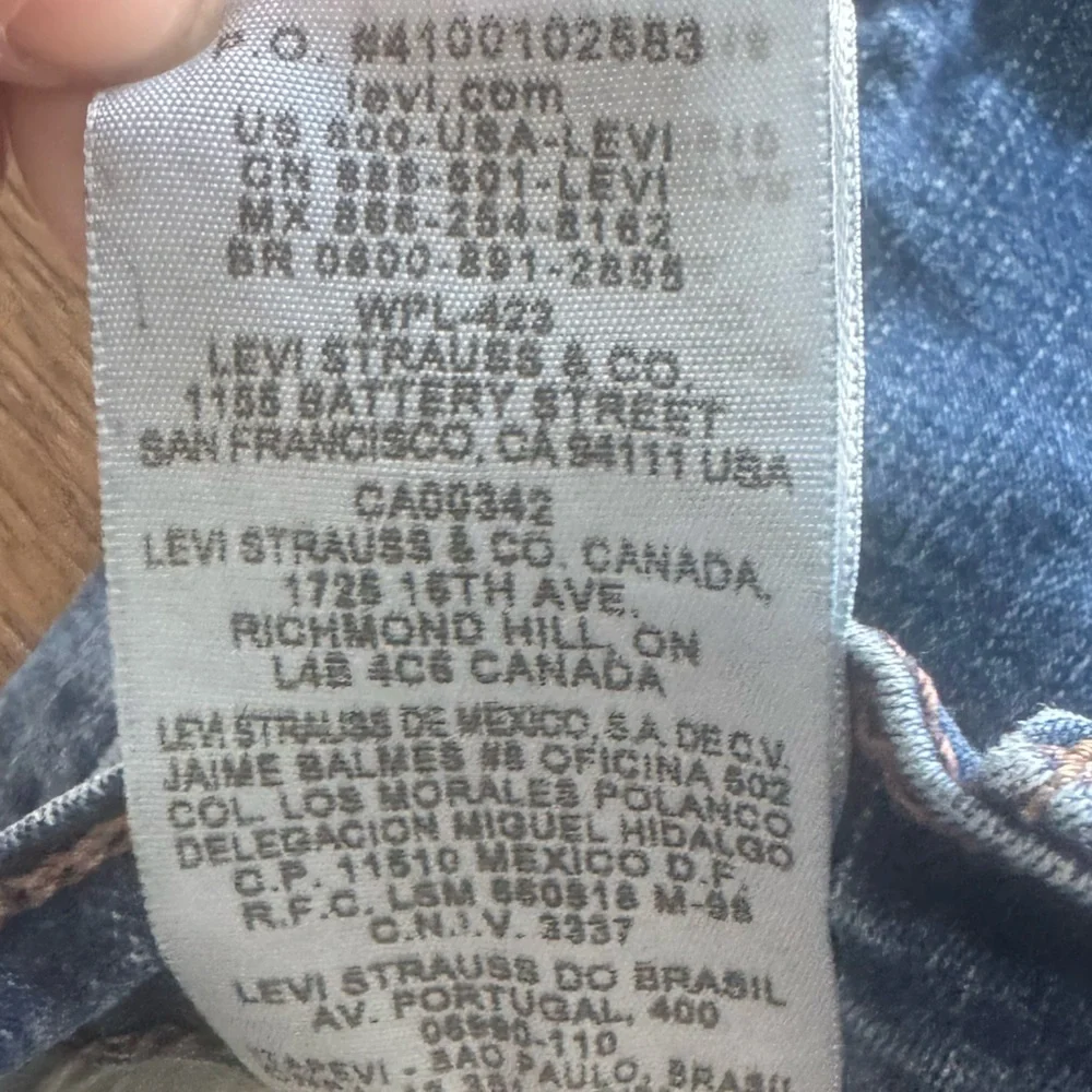 Levi’s 512 Slim Bootcut Jeans 32x32 Y2K Raw Hem  # 4100102583 WPL-423 1990’s